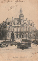 Z++ 19-(87) LIMOGES - HOTEL DE VILLE  - TRAMWAY - ATTELAGES - 2 SCANS - Limoges