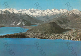 CARTOLINA  C10 INTRA,VERBANIA,PIEMONTE-VISTA DELLA CATENA DELLE ALPI E IL PICCOLO LAGO DI MERGOZZO-VIAGGIATA 1968 - Verbania