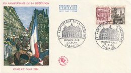 Frankrijk 1964, FDC Unused, 20th Anniversary Of The Liberation Of Paris And Strasbourg. - 1960-1969