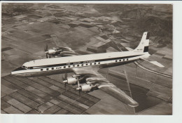 Vintage Rppc KLM Royal Dutch Airlines Douglas Dc-7 Aircraft - 1946-....: Era Moderna