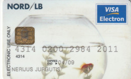 LITUANIA BANK AND DEBIT CARDS N.4 CARDS - POSSIBLE SALE OF SINGLE CARDS - Credit Cards (Exp. Date Min. 10 Years)