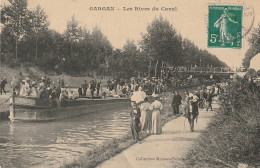 Z++ 25-(93) GARGAN - LES RIVES DU CANAL - ANIMATION - PROMENEURS - PENICHE N° IMMATRICULATION P-1815-F - Livry Gargan