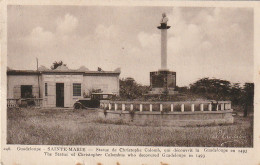 Z++ 29- SAINTE MARIE ( GUADELOUPE ) - STATUE DE CHRISTOPHE COLOMB - HOTEL DES POSTES - EDIT. CANDALEN - 2 SCANS - Autres & Non Classés