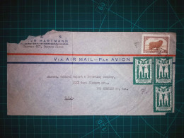 ARGENTINE; Enveloppe Aérienne Envoyée Par Avion à Los Angeles, Californie Avec Une Variété De Timbres-poste (Croisade Po - Gebruikt