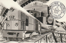 Z++ 32- MADAGASCAR  - CINQUANTENAIRE DE LA PREMIERE LIAISON FERROVIAIRE TANANARIVE COTE EST - ILLUSTRATEUR SENECHAL - Madagascar