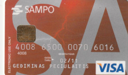 LITUANIA BANK AND DEBIT CARDS N.4 CARDS - POSSIBLE SALE OF SINGLE CARDS - Tarjetas De Crédito (caducidad Min 10 Años)