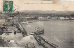 Z+ 30- SAN SEBASTIAN  ( ESPANA ) - VISTA DESDE EL CASTILLO - 2 SCANS - Guipúzcoa (San Sebastián)