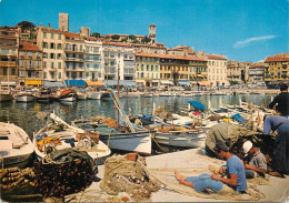 Navigation Sailing Vessels & Boats Themed Postcard Cannes Quai St. Pierre Harbour - Voiliers