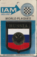 Z++ Nw- ( RUSSIA ) - WORLD PLAQUES - IAM DELUXE - PLAQUE AUTOMOBILE ADHESIVE SUR SUPPORT CARTONNE - Transport