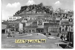 Sardegna-sassari-castelsardo Panorama Dalla Pianedda Animata Anni 50 60 - Otros & Sin Clasificación