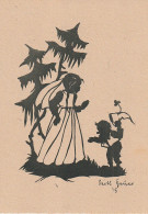 Z+ Nw 33- PRINCESSE ET LUTIN DANS FORET - SILHOUETTES  - ILLUSTRATEUR - Other & Unclassified