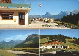 12011480 Sattelegg Grindelwald Berggasthaus Sattelegg Terrasse Panorama Satteleg - Sonstige & Ohne Zuordnung