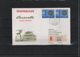 Schweiz Air Mail Swissair  FFC  11.4.1968 Genf - Warschau - Eerste Vluchten