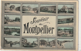 Z+ Nw 35-(34) SOUVENIR DE MONTPELLIER - CARTE FANTAISIE  MULTVUES - EDIT. Nvelles GALERIES , MONTPELLIER - Greetings From...