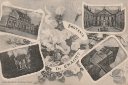 Z+ Nw 35-(71) SOUVENIR DE CHAGNY - CARTE FANTAISIE  MULTIVUES - EDIT. DES GALERIES NOUVELLES , CHAGNY - Gruss Aus.../ Gruesse Aus...