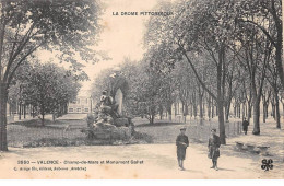 VALENCE - Champ De Mars Et Monument Gallet - Très Bon état - Valence