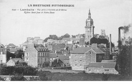 LAMBALLE - Vue Prise à L'arrivée De Saint Brieuc - Eglises Saint Jean Et Notre Dame - Très Bon état - Lamballe