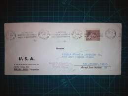 ARGENTINE; Enveloppe Avec Banderole Parlante "L'Argentine Certifie Sur Demande La Qualité De Ses Produits." Distribué à - Used Stamps