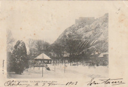 Z+ Nw36-(50) CHERBOURG - LE JARDIN PUBLIC EN HIVER - NEIGE - Cherbourg