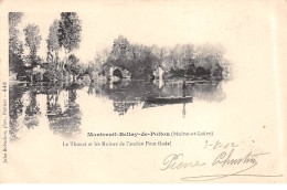 MONTREUIL BELLAY DE POITOU - Le Thouet Et Les Ruines De L'ancien Pont Féodal - Très Bon état - Montreuil Bellay