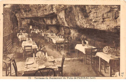 Terrasse Du Restaurant Du Puits De PADIRAC - état - Padirac