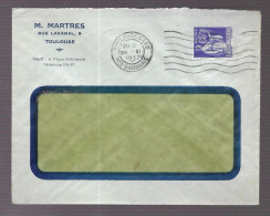 Toulouse 1937. Enveloppe à En-tête M. Martres - 1921-1960: Période Moderne