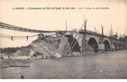 NANTES - L'Ecroulement Du Pont De Pirmil - 26 Mai 1924 - La Pile écroulée - Très Bon état - Nantes