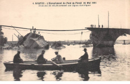 NANTES - L'Ecroulement Du Pont De Pirmil - 26 Mai 1924 - Travaux De Rétablissement Des Lignes électrique - Très Bon état - Nantes