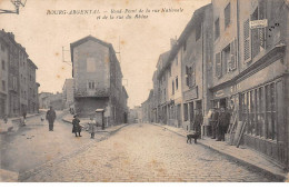 BOURG ARGENTAL - Rond Point De La Rue Nationale Et De La Rue Du Rhône - Très Bon état - Bourg Argental