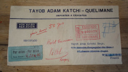 MOCAMBIQUE - MOZAMBIQUE - QUELIMANE 1937 Taxe Percue , Lettre Recommandée Par AVION .......... 240424......... CL9-56a - Mosambik