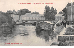 ARCIS SUR AUBE - Le Lavoir - Le Pont Et Les Moulins - état - Arcis Sur Aube
