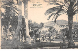 NICE - Le Jardin Public - Le Casino Entre Les Palmiers - Très Bon état - Parchi E Giardini