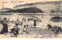 NICE - Les Blanchisseuses Et Le Pont Vieux - Très Bon état - Leven In De Oude Stad