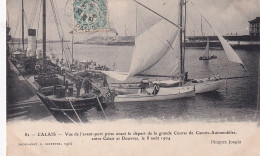 ZA Nw-(62) CALAIS - VUE DE L'AVANT PORT PRISE AVANT LE DEPART DE LA GRANDE COURSE DE CANOTS AUTOMOBILES ( AOUT 1904 ) - Calais