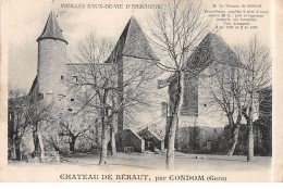 Chateau De BERAUT Par CONDOM - Vieilles Eaux De Vie D'Armagnac - Très Bon état - Condom