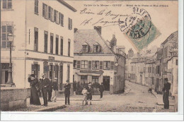 VALLEE DE LA MEUSE : GIVET : Hôtel De La Poste Et Rue D'Estré - Très Bon état - Givet