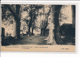 VIGNEVIEILLE : Place Des Platanes Et La Poste - Très Bon état - Sonstige & Ohne Zuordnung