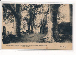 VIGNEVIEILLE : Place Des Platanes Et La Poste - Très Bon état - Sonstige & Ohne Zuordnung