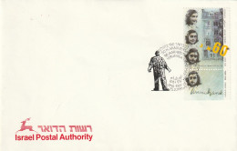 Israël 1991, Enveloppe Unused, Anne Frank, 50 Years Commemoration Of The February Strike Of 1941 - Lettres & Documents
