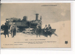 Une Locomotive Chasse-neige De La Compagnies Des Chemins De Fer Départementaux Au Milieu De La Tourmente - Très Bon état - Sonstige & Ohne Zuordnung