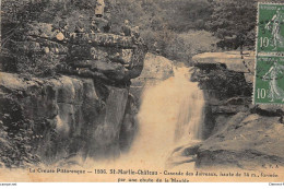 SAINT-MARTIN-CHATEAU : Cascade Des Jarreaux, Haute De 14m Formée Par Une Chute De La Maulde - Tres Bon Etat - Other & Unclassified