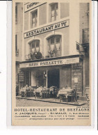 ST-MALO : Hôtel-Restaurant De Bretagne, A.JACQUES, Propriétaire, Rue Migeaux - Très Bon état - Saint Malo