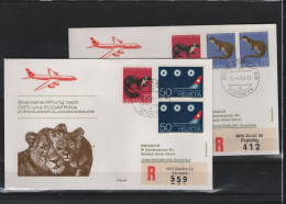 Schweiz Air Mail Swissair  FFC  11.4.1968 Zürich - Genf - Joannisburg VV - Premiers Vols