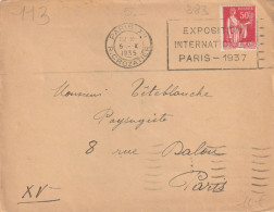 FLAMME  CONTINUE   PARIS  XII      / N°  365 - Mechanical Postmarks (Advertisement)