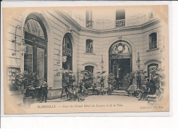 MARSEILLE : Cour Du Grand Hôtel Du Louvre Et De La Paix - Très Bon état - Canebière, Centre Ville