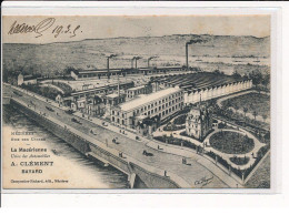 MEZIERES : Rue Des Usines, La Macérienne, Usine Des Automobiles A.CLEMENT, Bayard - Très Bon état - Autres & Non Classés