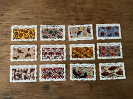 2019, Série Complète Y&T 1657/1668 (ADH19) - Used Stamps