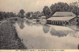 EVRAN : Le Lavoir Et L'ecluse Sur Le Canal - Tres Bon Etat - Evran