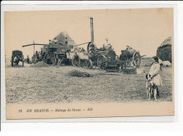 En Beauce, Battage Du Grain - Très Bon état - Other & Unclassified