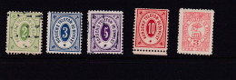 Denmark 1887/9 Horses Local By Post Used 16136 - Otros & Sin Clasificación